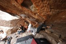 Bouldering in Hueco Tanks on 03/02/2019 with Blue Lizard Climbing and Yoga

Filename: SRM_20190302_1356410.jpg
Aperture: f/5.6
Shutter Speed: 1/250
Body: Canon EOS-1D Mark II
Lens: Canon EF 16-35mm f/2.8 L