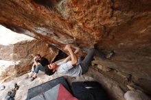 Bouldering in Hueco Tanks on 03/02/2019 with Blue Lizard Climbing and Yoga

Filename: SRM_20190302_1358130.jpg
Aperture: f/5.6
Shutter Speed: 1/250
Body: Canon EOS-1D Mark II
Lens: Canon EF 16-35mm f/2.8 L