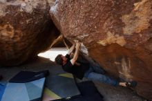 Bouldering in Hueco Tanks on 03/02/2019 with Blue Lizard Climbing and Yoga

Filename: SRM_20190302_1441230.jpg
Aperture: f/5.6
Shutter Speed: 1/250
Body: Canon EOS-1D Mark II
Lens: Canon EF 16-35mm f/2.8 L