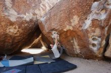 Bouldering in Hueco Tanks on 03/02/2019 with Blue Lizard Climbing and Yoga

Filename: SRM_20190302_1448440.jpg
Aperture: f/5.6
Shutter Speed: 1/250
Body: Canon EOS-1D Mark II
Lens: Canon EF 16-35mm f/2.8 L