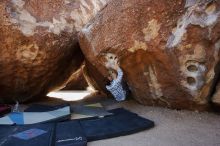 Bouldering in Hueco Tanks on 03/02/2019 with Blue Lizard Climbing and Yoga

Filename: SRM_20190302_1449520.jpg
Aperture: f/5.6
Shutter Speed: 1/250
Body: Canon EOS-1D Mark II
Lens: Canon EF 16-35mm f/2.8 L