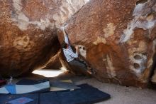 Bouldering in Hueco Tanks on 03/02/2019 with Blue Lizard Climbing and Yoga

Filename: SRM_20190302_1450040.jpg
Aperture: f/5.6
Shutter Speed: 1/250
Body: Canon EOS-1D Mark II
Lens: Canon EF 16-35mm f/2.8 L