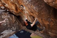 Bouldering in Hueco Tanks on 03/02/2019 with Blue Lizard Climbing and Yoga

Filename: SRM_20190302_1459070.jpg
Aperture: f/5.6
Shutter Speed: 1/250
Body: Canon EOS-1D Mark II
Lens: Canon EF 16-35mm f/2.8 L