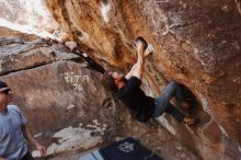 Bouldering in Hueco Tanks on 03/02/2019 with Blue Lizard Climbing and Yoga

Filename: SRM_20190302_1459110.jpg
Aperture: f/5.6
Shutter Speed: 1/250
Body: Canon EOS-1D Mark II
Lens: Canon EF 16-35mm f/2.8 L