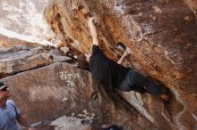 Bouldering in Hueco Tanks on 03/02/2019 with Blue Lizard Climbing and Yoga

Filename: SRM_20190302_1459120.jpg
Aperture: f/5.6
Shutter Speed: 1/250
Body: Canon EOS-1D Mark II
Lens: Canon EF 16-35mm f/2.8 L