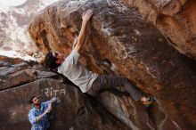 Bouldering in Hueco Tanks on 03/02/2019 with Blue Lizard Climbing and Yoga

Filename: SRM_20190302_1503380.jpg
Aperture: f/5.6
Shutter Speed: 1/250
Body: Canon EOS-1D Mark II
Lens: Canon EF 16-35mm f/2.8 L