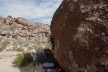 Bouldering in Hueco Tanks on 03/02/2019 with Blue Lizard Climbing and Yoga

Filename: SRM_20190302_1520480.jpg
Aperture: f/5.6
Shutter Speed: 1/250
Body: Canon EOS-1D Mark II
Lens: Canon EF 16-35mm f/2.8 L