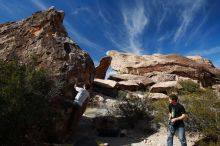 Bouldering in Hueco Tanks on 03/02/2019 with Blue Lizard Climbing and Yoga

Filename: SRM_20190302_1525230.jpg
Aperture: f/5.6
Shutter Speed: 1/250
Body: Canon EOS-1D Mark II
Lens: Canon EF 16-35mm f/2.8 L
