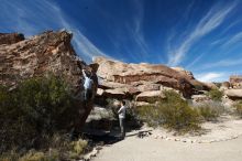 Bouldering in Hueco Tanks on 03/02/2019 with Blue Lizard Climbing and Yoga

Filename: SRM_20190302_1528190.jpg
Aperture: f/5.6
Shutter Speed: 1/250
Body: Canon EOS-1D Mark II
Lens: Canon EF 16-35mm f/2.8 L