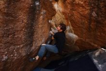 Bouldering in Hueco Tanks on 03/02/2019 with Blue Lizard Climbing and Yoga

Filename: SRM_20190302_1550000.jpg
Aperture: f/5.6
Shutter Speed: 1/250
Body: Canon EOS-1D Mark II
Lens: Canon EF 16-35mm f/2.8 L