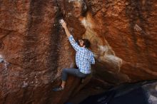 Bouldering in Hueco Tanks on 03/02/2019 with Blue Lizard Climbing and Yoga

Filename: SRM_20190302_1552460.jpg
Aperture: f/5.6
Shutter Speed: 1/250
Body: Canon EOS-1D Mark II
Lens: Canon EF 16-35mm f/2.8 L