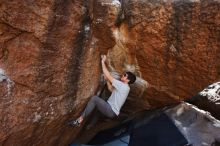 Bouldering in Hueco Tanks on 03/02/2019 with Blue Lizard Climbing and Yoga

Filename: SRM_20190302_1601130.jpg
Aperture: f/5.6
Shutter Speed: 1/250
Body: Canon EOS-1D Mark II
Lens: Canon EF 16-35mm f/2.8 L