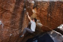 Bouldering in Hueco Tanks on 03/02/2019 with Blue Lizard Climbing and Yoga

Filename: SRM_20190302_1601150.jpg
Aperture: f/5.6
Shutter Speed: 1/250
Body: Canon EOS-1D Mark II
Lens: Canon EF 16-35mm f/2.8 L