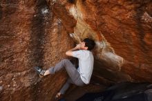 Bouldering in Hueco Tanks on 03/02/2019 with Blue Lizard Climbing and Yoga

Filename: SRM_20190302_1607570.jpg
Aperture: f/5.6
Shutter Speed: 1/250
Body: Canon EOS-1D Mark II
Lens: Canon EF 16-35mm f/2.8 L