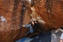 Bouldering in Hueco Tanks on 03/02/2019 with Blue Lizard Climbing and Yoga

Filename: SRM_20190302_1609580.jpg
Aperture: f/5.6
Shutter Speed: 1/250
Body: Canon EOS-1D Mark II
Lens: Canon EF 16-35mm f/2.8 L