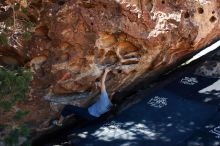 Bouldering in Hueco Tanks on 03/03/2019 with Blue Lizard Climbing and Yoga

Filename: SRM_20190303_1131220.jpg
Aperture: f/5.6
Shutter Speed: 1/250
Body: Canon EOS-1D Mark II
Lens: Canon EF 16-35mm f/2.8 L