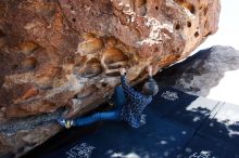 Bouldering in Hueco Tanks on 03/03/2019 with Blue Lizard Climbing and Yoga

Filename: SRM_20190303_1134140.jpg
Aperture: f/5.6
Shutter Speed: 1/250
Body: Canon EOS-1D Mark II
Lens: Canon EF 16-35mm f/2.8 L