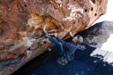 Bouldering in Hueco Tanks on 03/03/2019 with Blue Lizard Climbing and Yoga

Filename: SRM_20190303_1134190.jpg
Aperture: f/5.6
Shutter Speed: 1/250
Body: Canon EOS-1D Mark II
Lens: Canon EF 16-35mm f/2.8 L
