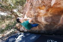 Bouldering in Hueco Tanks on 03/03/2019 with Blue Lizard Climbing and Yoga

Filename: SRM_20190303_1141190.jpg
Aperture: f/5.6
Shutter Speed: 1/250
Body: Canon EOS-1D Mark II
Lens: Canon EF 16-35mm f/2.8 L