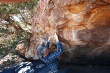 Bouldering in Hueco Tanks on 03/03/2019 with Blue Lizard Climbing and Yoga

Filename: SRM_20190303_1142510.jpg
Aperture: f/5.6
Shutter Speed: 1/250
Body: Canon EOS-1D Mark II
Lens: Canon EF 16-35mm f/2.8 L