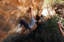 Bouldering in Hueco Tanks on 03/03/2019 with Blue Lizard Climbing and Yoga

Filename: SRM_20190303_1201010.jpg
Aperture: f/8.0
Shutter Speed: 1/250
Body: Canon EOS-1D Mark II
Lens: Canon EF 16-35mm f/2.8 L