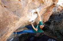 Bouldering in Hueco Tanks on 03/03/2019 with Blue Lizard Climbing and Yoga

Filename: SRM_20190303_1203520.jpg
Aperture: f/5.0
Shutter Speed: 1/250
Body: Canon EOS-1D Mark II
Lens: Canon EF 16-35mm f/2.8 L