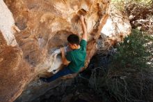 Bouldering in Hueco Tanks on 03/03/2019 with Blue Lizard Climbing and Yoga

Filename: SRM_20190303_1204001.jpg
Aperture: f/7.1
Shutter Speed: 1/250
Body: Canon EOS-1D Mark II
Lens: Canon EF 16-35mm f/2.8 L
