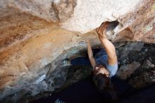 Bouldering in Hueco Tanks on 03/03/2019 with Blue Lizard Climbing and Yoga

Filename: SRM_20190303_1212120.jpg
Aperture: f/4.5
Shutter Speed: 1/250
Body: Canon EOS-1D Mark II
Lens: Canon EF 16-35mm f/2.8 L