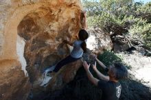 Bouldering in Hueco Tanks on 03/03/2019 with Blue Lizard Climbing and Yoga

Filename: SRM_20190303_1212380.jpg
Aperture: f/10.0
Shutter Speed: 1/250
Body: Canon EOS-1D Mark II
Lens: Canon EF 16-35mm f/2.8 L