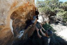 Bouldering in Hueco Tanks on 03/03/2019 with Blue Lizard Climbing and Yoga

Filename: SRM_20190303_1212430.jpg
Aperture: f/10.0
Shutter Speed: 1/250
Body: Canon EOS-1D Mark II
Lens: Canon EF 16-35mm f/2.8 L