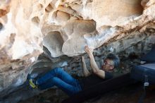 Bouldering in Hueco Tanks on 03/03/2019 with Blue Lizard Climbing and Yoga

Filename: SRM_20190303_1221360.jpg
Aperture: f/3.2
Shutter Speed: 1/320
Body: Canon EOS-1D Mark II
Lens: Canon EF 50mm f/1.8 II