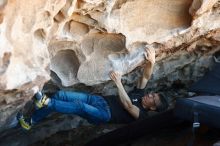 Bouldering in Hueco Tanks on 03/03/2019 with Blue Lizard Climbing and Yoga

Filename: SRM_20190303_1221400.jpg
Aperture: f/3.2
Shutter Speed: 1/400
Body: Canon EOS-1D Mark II
Lens: Canon EF 50mm f/1.8 II