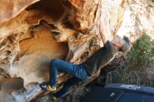 Bouldering in Hueco Tanks on 03/03/2019 with Blue Lizard Climbing and Yoga

Filename: SRM_20190303_1222140.jpg
Aperture: f/3.2
Shutter Speed: 1/500
Body: Canon EOS-1D Mark II
Lens: Canon EF 50mm f/1.8 II