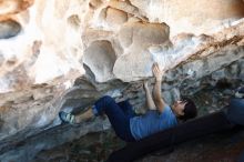 Bouldering in Hueco Tanks on 03/03/2019 with Blue Lizard Climbing and Yoga

Filename: SRM_20190303_1224460.jpg
Aperture: f/3.5
Shutter Speed: 1/125
Body: Canon EOS-1D Mark II
Lens: Canon EF 50mm f/1.8 II