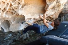 Bouldering in Hueco Tanks on 03/03/2019 with Blue Lizard Climbing and Yoga

Filename: SRM_20190303_1225040.jpg
Aperture: f/3.5
Shutter Speed: 1/250
Body: Canon EOS-1D Mark II
Lens: Canon EF 50mm f/1.8 II