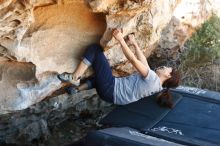 Bouldering in Hueco Tanks on 03/03/2019 with Blue Lizard Climbing and Yoga

Filename: SRM_20190303_1225220.jpg
Aperture: f/3.5
Shutter Speed: 1/320
Body: Canon EOS-1D Mark II
Lens: Canon EF 50mm f/1.8 II