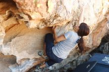 Bouldering in Hueco Tanks on 03/03/2019 with Blue Lizard Climbing and Yoga

Filename: SRM_20190303_1226580.jpg
Aperture: f/3.5
Shutter Speed: 1/320
Body: Canon EOS-1D Mark II
Lens: Canon EF 50mm f/1.8 II