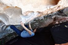 Bouldering in Hueco Tanks on 03/03/2019 with Blue Lizard Climbing and Yoga

Filename: SRM_20190303_1228210.jpg
Aperture: f/5.0
Shutter Speed: 1/125
Body: Canon EOS-1D Mark II
Lens: Canon EF 16-35mm f/2.8 L