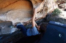 Bouldering in Hueco Tanks on 03/03/2019 with Blue Lizard Climbing and Yoga

Filename: SRM_20190303_1229170.jpg
Aperture: f/5.0
Shutter Speed: 1/500
Body: Canon EOS-1D Mark II
Lens: Canon EF 16-35mm f/2.8 L