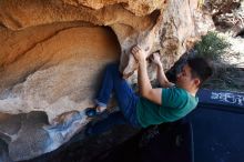 Bouldering in Hueco Tanks on 03/03/2019 with Blue Lizard Climbing and Yoga

Filename: SRM_20190303_1232530.jpg
Aperture: f/5.0
Shutter Speed: 1/640
Body: Canon EOS-1D Mark II
Lens: Canon EF 16-35mm f/2.8 L