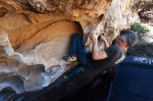 Bouldering in Hueco Tanks on 03/03/2019 with Blue Lizard Climbing and Yoga

Filename: SRM_20190303_1233500.jpg
Aperture: f/5.0
Shutter Speed: 1/640
Body: Canon EOS-1D Mark II
Lens: Canon EF 16-35mm f/2.8 L