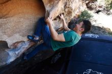 Bouldering in Hueco Tanks on 03/03/2019 with Blue Lizard Climbing and Yoga

Filename: SRM_20190303_1236360.jpg
Aperture: f/5.0
Shutter Speed: 1/500
Body: Canon EOS-1D Mark II
Lens: Canon EF 16-35mm f/2.8 L