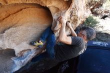 Bouldering in Hueco Tanks on 03/03/2019 with Blue Lizard Climbing and Yoga

Filename: SRM_20190303_1237420.jpg
Aperture: f/5.0
Shutter Speed: 1/640
Body: Canon EOS-1D Mark II
Lens: Canon EF 16-35mm f/2.8 L