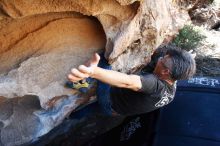 Bouldering in Hueco Tanks on 03/03/2019 with Blue Lizard Climbing and Yoga

Filename: SRM_20190303_1237440.jpg
Aperture: f/5.0
Shutter Speed: 1/640
Body: Canon EOS-1D Mark II
Lens: Canon EF 16-35mm f/2.8 L