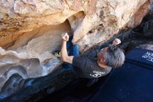 Bouldering in Hueco Tanks on 03/03/2019 with Blue Lizard Climbing and Yoga

Filename: SRM_20190303_1237450.jpg
Aperture: f/5.0
Shutter Speed: 1/500
Body: Canon EOS-1D Mark II
Lens: Canon EF 16-35mm f/2.8 L