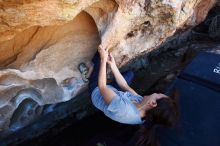 Bouldering in Hueco Tanks on 03/03/2019 with Blue Lizard Climbing and Yoga

Filename: SRM_20190303_1238370.jpg
Aperture: f/5.0
Shutter Speed: 1/500
Body: Canon EOS-1D Mark II
Lens: Canon EF 16-35mm f/2.8 L