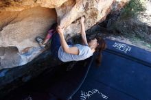 Bouldering in Hueco Tanks on 03/03/2019 with Blue Lizard Climbing and Yoga

Filename: SRM_20190303_1240420.jpg
Aperture: f/5.0
Shutter Speed: 1/500
Body: Canon EOS-1D Mark II
Lens: Canon EF 16-35mm f/2.8 L