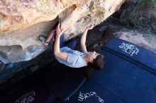 Bouldering in Hueco Tanks on 03/03/2019 with Blue Lizard Climbing and Yoga

Filename: SRM_20190303_1240430.jpg
Aperture: f/5.0
Shutter Speed: 1/500
Body: Canon EOS-1D Mark II
Lens: Canon EF 16-35mm f/2.8 L