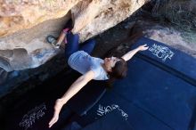 Bouldering in Hueco Tanks on 03/03/2019 with Blue Lizard Climbing and Yoga

Filename: SRM_20190303_1240441.jpg
Aperture: f/5.0
Shutter Speed: 1/500
Body: Canon EOS-1D Mark II
Lens: Canon EF 16-35mm f/2.8 L