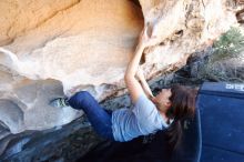 Bouldering in Hueco Tanks on 03/03/2019 with Blue Lizard Climbing and Yoga

Filename: SRM_20190303_1244220.jpg
Aperture: f/5.6
Shutter Speed: 1/100
Body: Canon EOS-1D Mark II
Lens: Canon EF 16-35mm f/2.8 L